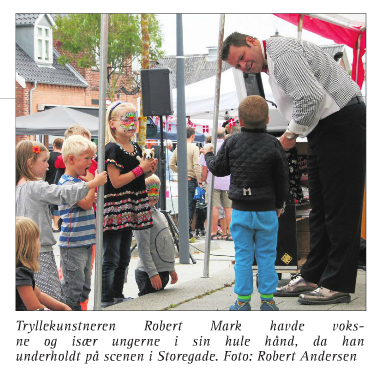 Tryllekunstner til byfest i Glumsø – Storegade